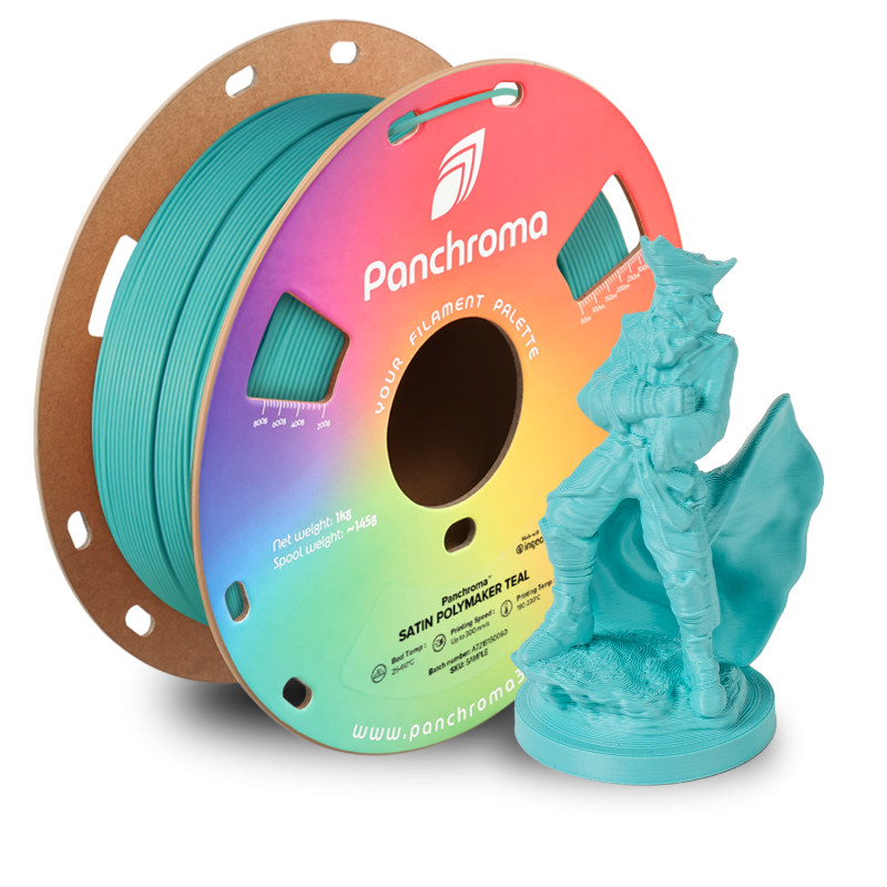 Panchroma PLA SATIN TEAL (1,75mm, 1Kg)