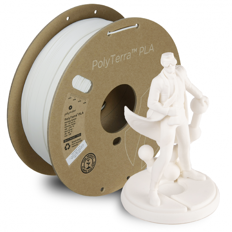 PolyTerra PLA Cotton White (1,75mm, 1Kg)