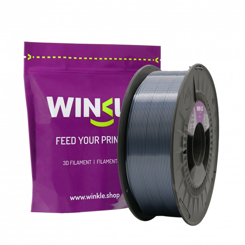 PLA Silk Winkle 1.75 mm Plata Mercurio