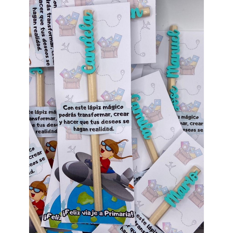 Lápices de madera 3D