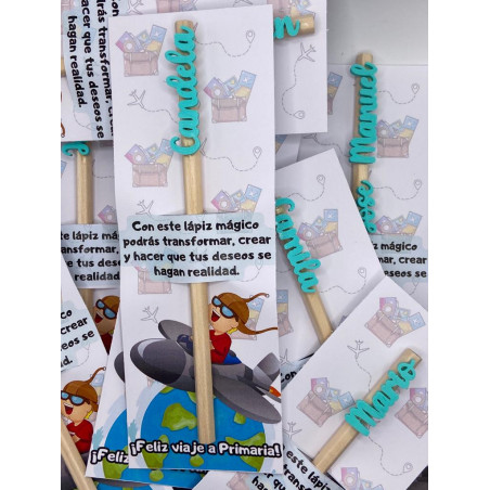 Lápices de madera 3D